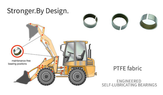PTFE SS304 выровнянное тканью подперло собственную личность смазывая втулки